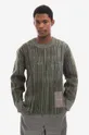 πράσινο Μάλλινο πουλόβερ A-COLD-WALL* Two-Tone Jacquard Knit Ανδρικά