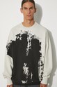 A-COLD-WALL* cotton sweatshirt Relaxed Crewneck all-over print black ACWMW087