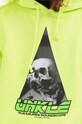 Bavlněná mikina PLEASURES Soundscape Hoodie zelená P22U006