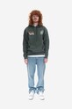 PLEASURES sweatshirt P22U005 green AW22