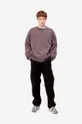 Carhartt WIP cotton sweatshirt Carhartt WIP Vista Sweat I029522 DARK PLUM violet