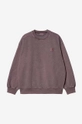 violet Carhartt WIP hanorac de bumbac Carhartt WIP Vista Sweat I029522 DARK PLUM