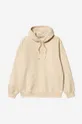 beige Carhartt WIP cotton sweatshirt Carhartt WIP Hooded Marfa Sweat I030637 ARTICHOKE
