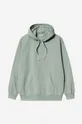 green Carhartt WIP cotton sweatshirt Carhartt WIP Hooded Marfa Sweat I030637 ARTICHOKE