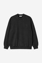Carhartt WIP cotton sweatshirt Carhartt WIP Marfa Sweat I030638 ARTICHOKE black I030638