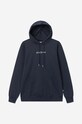 Odzież Wood Wood bluza bawełniana Fred x Fila 12045600.2474.NAVY granatowy