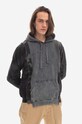 Needles sweatshirt 5 Cuts Hoody B&W Mishmash Planet friendly gray LQ315.ASSORTED