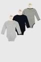 Bodi za bebe Tommy Hilfiger 3-pack zelena