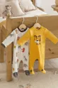 κίτρινο Mayoral Newborn Φόρμες μωρού (2-pack) + śliniak Για αγόρια