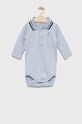 United Colors of Benetton bavlněné kojenecké body modrá 3CDIMB107.W.REPROPOSED