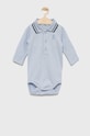 United Colors of Benetton bavlněné kojenecké body modrá 3CDIMB107.W.REPROPOSED