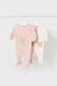 ροζ Mayoral Newborn Φόρμες με φουφούλα μωρού (2-pack) Για κορίτσια