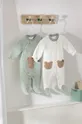зелений Mayoral Newborn Дитячі повзунки (2-pack) Для дівчаток