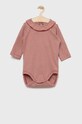 United Colors of Benetton body bawełniane niemowlęce czerwony 35VCAB008.W