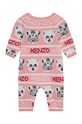 Kenzo Kids pajacyk niemowlęcy bawełniany + czapeczka K98071 różowy AW22
