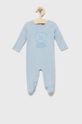 blady niebieski Guess pajacyk niemowlęcy bawełniany Dziecięcy
