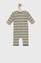 United Colors of Benetton pajacyk niemowlęcy bawełniany czerwony 3UABAT005.W