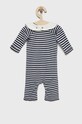 United Colors of Benetton Salopeta din bumbac pentru bebelusi 3UABAT005.W albastru AW22