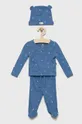 modrá GAP Detské bavlnené pyžamo Detský