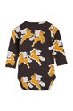 Mini Rodini body niemowlęce Horses 2274010899 czarny AW22