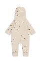 Мальчик Хлопковый ромпер для младенцев Konges Sløjd NEWBORN ONESIE WITH HOOD KS2601 бежевый