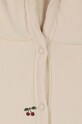 Хлопковый ромпер для младенцев Konges Sløjd NEWBORN ONESIE WITH HOOD KS2601 бежевый