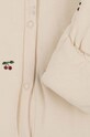 Хлопковый ромпер для младенцев Konges Sløjd NEWBORN ONESIE WITH HOOD KS2601