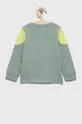 Detská bavlnená košeľa s dlhým rukávom Guess zelená