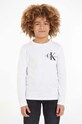 Calvin Klein Jeans longsleeve bawełniany dziecięcy bawełna biały IB0IB01457.9BYY