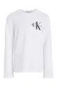 Calvin Klein Jeans longsleeve bawełniany dziecięcy biały