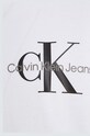 Calvin Klein Jeans longsleeve bawełniany dziecięcy biały IB0IB01457.9BYY