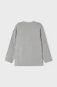 Detská bavlnená košeľa s dlhým rukávom Mayoral sivá