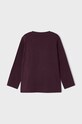 Detská bavlnená košeľa s dlhým rukávom Mayoral 4002.5A.MINI burgundské AW22