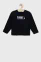 granatowy Tommy Hilfiger longsleeve bawełniany dziecięcy Chłopięcy