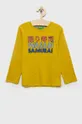 zelená Detské tričko s dlhým rukávom United Colors of Benetton Chlapčenský
