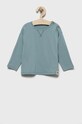 United Colors of Benetton longsleeve dziecięcy z elastanem niebieski 3MAAA1012.W