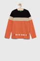 czarny United Colors of Benetton longsleeve bawełniany dziecięcy Chłopięcy