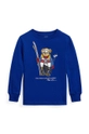 niebieski Polo Ralph Lauren longsleeve bawełniany dziecięcy Chłopięcy