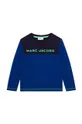 Παιδικό βαμβακερό μακρυμάνικο Marc Jacobs σκούρο μπλε