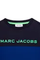 mornarsko modra Otroška bombažna majica z dolgimi rokavi Marc Jacobs