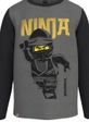 szary Lego longsleeve bawełniany dziecięcy Chłopięcy