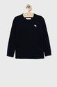 Abercrombie & Fitch longsleeve dziecięcy aplikacja granatowy KI224.2510
