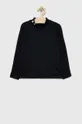čierna Detské tričko s dlhým rukávom Under Armour Chlapčenský