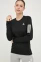 crna Majica dugih rukava za trčanje adidas Performance Own The Run Ženski