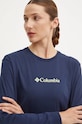 Бавовняний лонгслів Columbia темно-синій 2013481