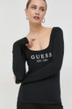 czarny Guess longsleeve CARRIE Damski