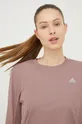 vijolična Majica z dolgimi rokavi za tek adidas Performance Brand Love