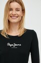 Tričko s dlhým rukávom Pepe Jeans čierna PL505203.999