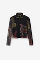 Desigual longsleeve 22WWTK39 czarny