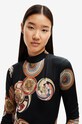 Desigual body 22WWQK10 czarny AW22